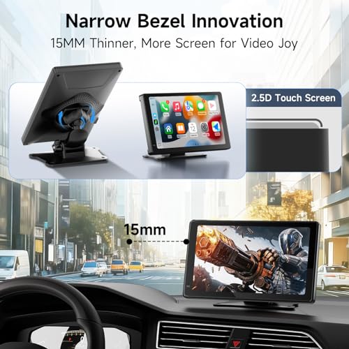Portable CarPlay Screen for Apple CarPlay & Android Auto