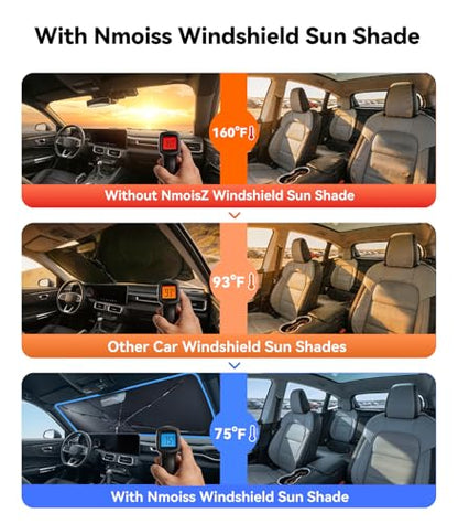 Windshield Sun Shade Umbrella [Vinyl Coating Heat Shield] for Ford Mustang 2005