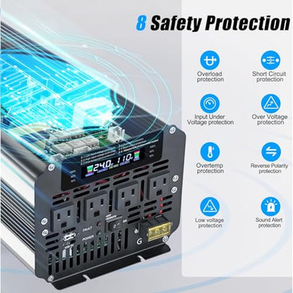5000W Power Inverter 24V to 110V