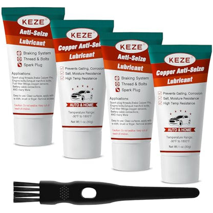 High Temp Copper Anti Seize Compound Spark Plug Antiseize Lubricant (4 Ounce)