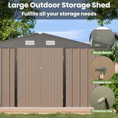 10x10 FT Metal Storage Shed