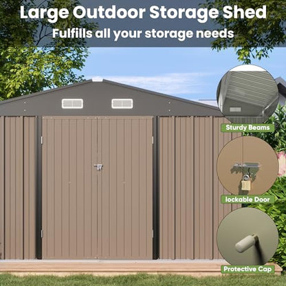 10x10 FT Metal Storage Shed