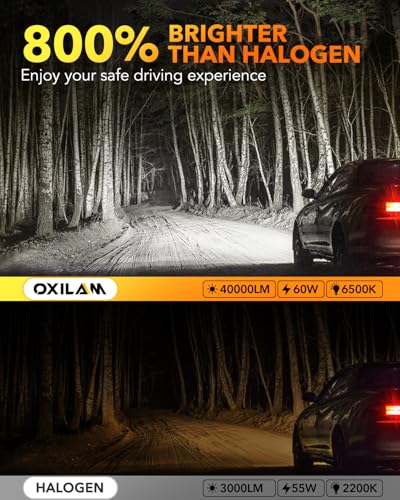 9005 LED Bulbs 800% Brightness 40000LM Super Bright (2 Count)