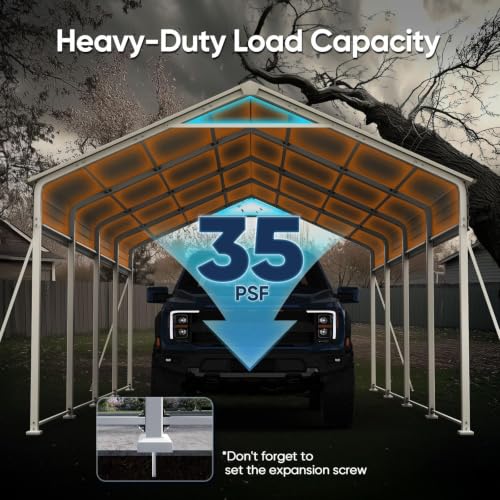 12x21 FT Heavy Duty Metal Carport