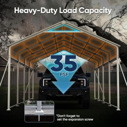 12x21 FT Heavy Duty Metal Carport
