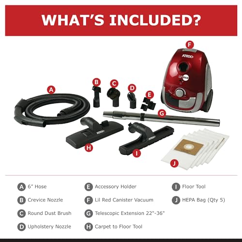 Red Lil Portable Canister Vacuum Cleaner