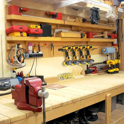 Wall Mounted Power Tool Organizer Holder