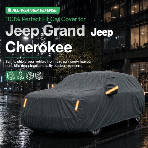 Waterproof Heavy Duty Car Cover Custom Fit Jeep Grand Cherokee