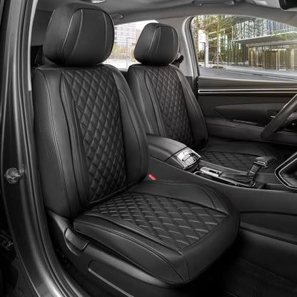 Elite Edition Faux Leather Seat Covers for Cars (2 Count)