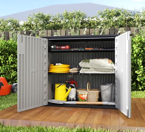 37 Cu.ft Outdoor Storage Cabinet with One Tool Kit
