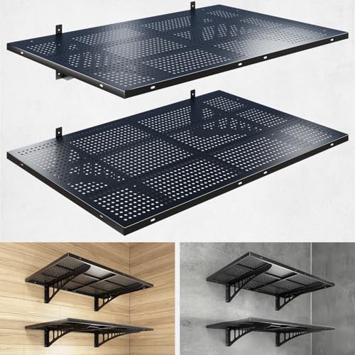 2 Pack 2x3ft Heavy Duty Garage Wall Shelving (24 System)