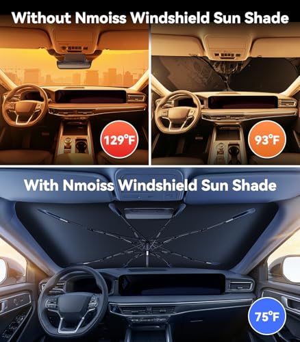 Vinyl Coating Heat Shield] Windshield Sun Shade Umbrella Fit for Ford Explorer 2011