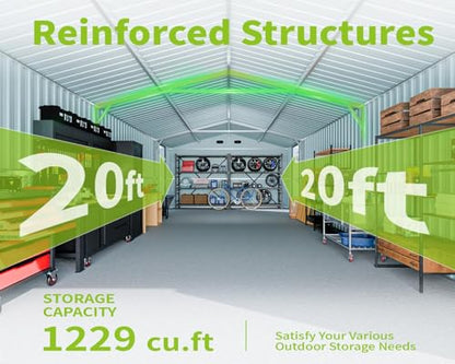 20 x 10 FT Outdoor Storage Shed