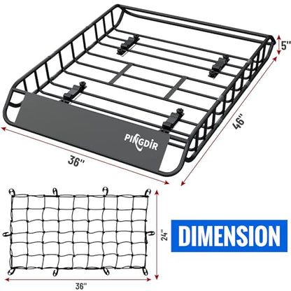roof Rack Basket Rooftop Cargo Carrier 46"*36"