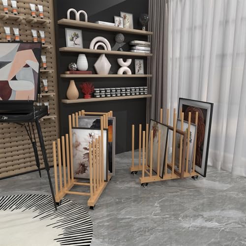 Canvas Storage Rack with Wheels