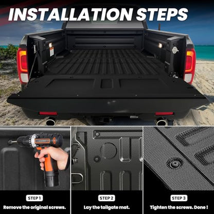 Tailgate Mat for Honda Ridgeline 2017 2018 2019 Tailgate Liner