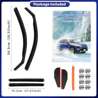 in Channel Rain Guards Fit for Volkswagen (4 Count)