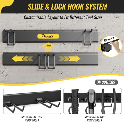 Garage Tool Rack Wall Mount (2 Count)