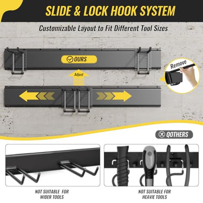 Garage Tool Rack Wall Mount (2 Count)