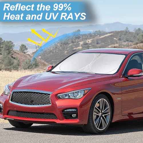 Custom Fit Infiniti Q50 Windshield Sunshade for 2014