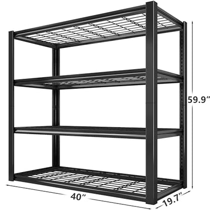 40" W Garage Shelving with Double