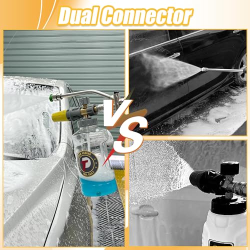 Pressure Washer Foam Cannon with Dual Connector