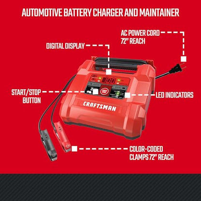 15A Car Battery Charger & Maintainer