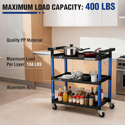 3 Tier Service Utility Cart