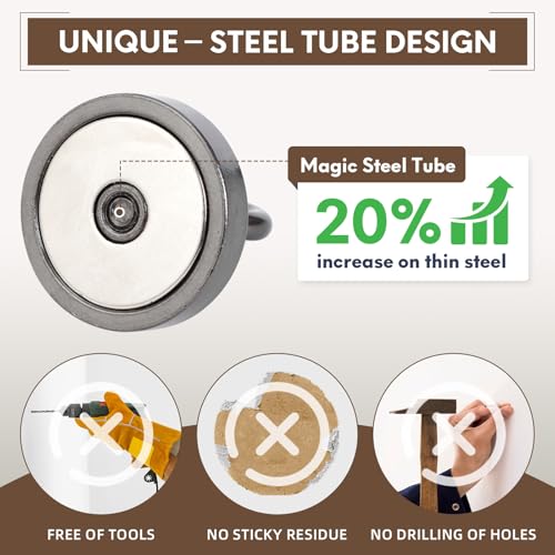 Magnetic Hooks Steel Tube Design for Cruise (10 Count)