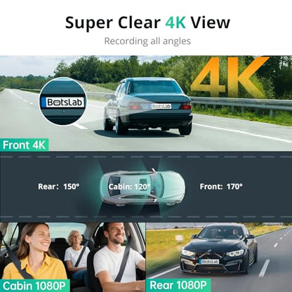 G980H 3CH】 3 Channel 360° Dash Cam