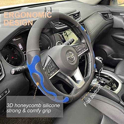 D Shaped Comfy Grip Steering Wheel Cover 14.5