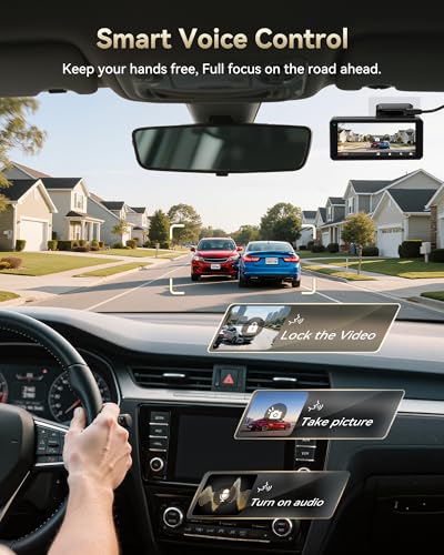 F77 4K+4K Dual Dash Cam for Cars