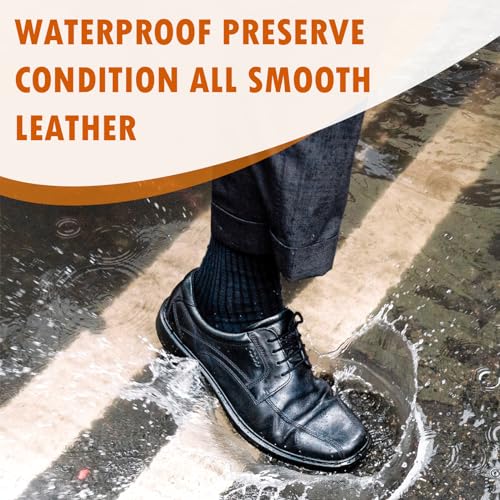 Mink Oil Paste Leather Conditioner Boots Wax Waterproof Smooth Couch Purse Shoes Bag Jacket Soft Polish Furniture Salve Sofa Car Seat Restore Shine Saddles Baseball Glove Natural Leather Care Balm