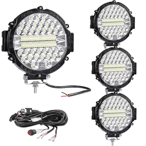 7 Inch Round LED Off Road Lights (4 Count)