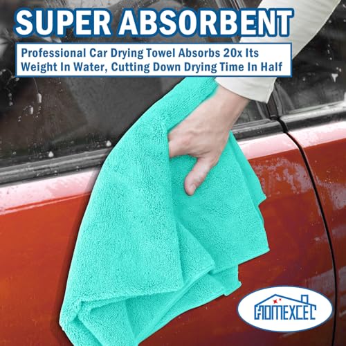 Professional Large Microfiber Car Drying Towels 2 Pack (2 Count)