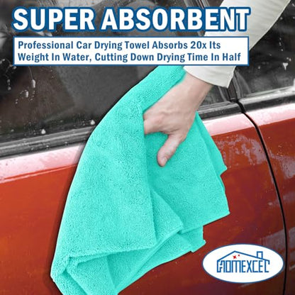 Professional Large Microfiber Car Drying Towels 2 Pack (2 Count)