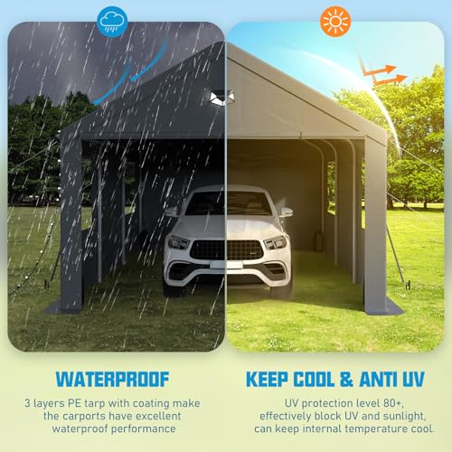 10x16 Heavy Duty Carport Canopy