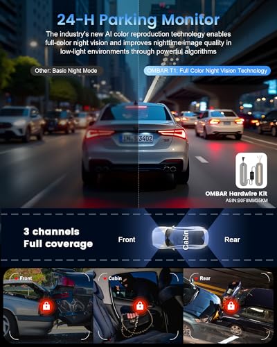 T1 4K 3 Channel Dash Cam