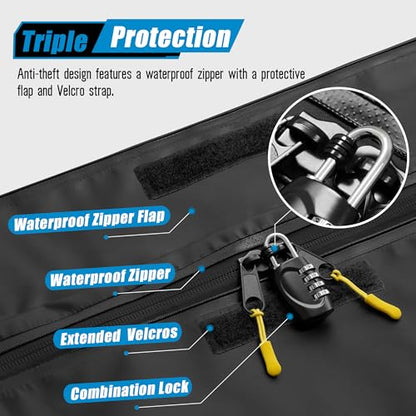 600D PVC Waterproof Roof Cargo Bag with Lock