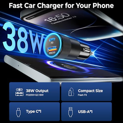 6 Pack USB C Car Charger (6 Count)