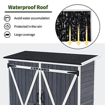 Outdoor Storage Cabinet with Shelves