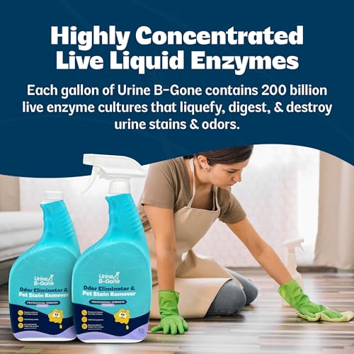 Urine B Gone Enzyme Cleaner for Human & Pet Urine (64 Fl Oz)