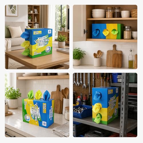 Microfiber Cleaning Cloth 150 Pack (150 Count)