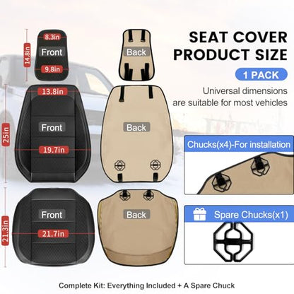 1 Pack Black Ventilated Cooling Mesh Car Seat Covers