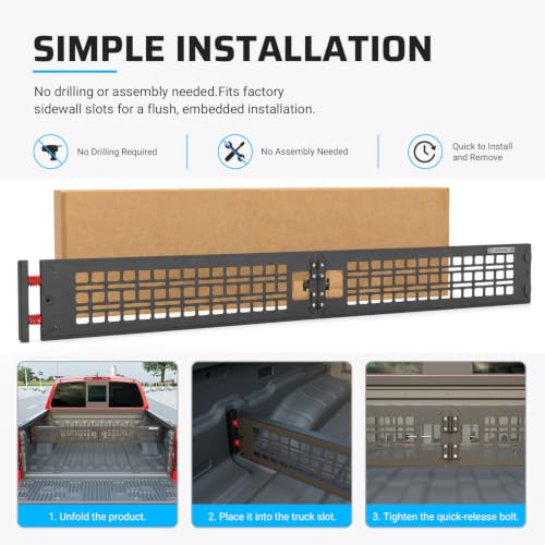 Truck Bed Divider Compatible with 2022