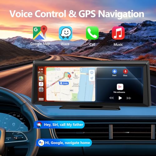 8.1" Portable Wireless Carplay Screen for Car