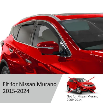 in Channel Extra Durable Rain Guards for Nissan Murano 2015