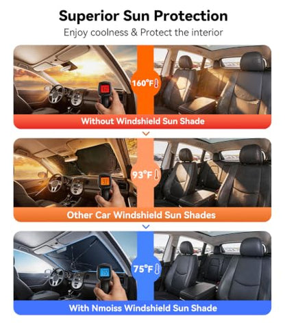 Vinyl Coating Heat Shield] Windshield Sun Shade Umbrella Custom for Soul