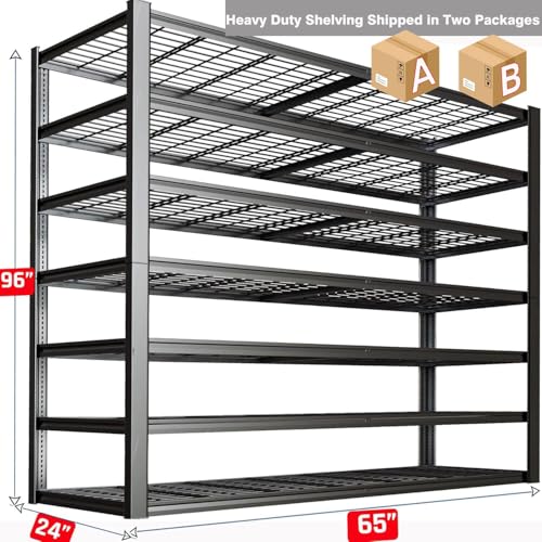 7 Tier Garage Shelving Heavy Duty