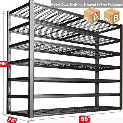 7 Tier Garage Shelving Heavy Duty